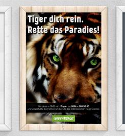 Print ad # 349889 for Greenpeace Poster contest 2014: Campaign for the protection of the Sumatra Tiger contest