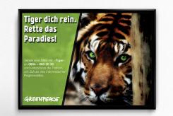 Print ad # 349892 for Greenpeace Poster contest 2014: Campaign for the protection of the Sumatra Tiger contest