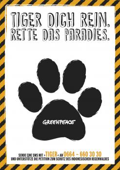 Print ad # 349060 for Greenpeace Poster contest 2014: Campaign for the protection of the Sumatra Tiger contest