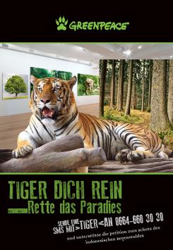 Print-Anzeige  # 350711 für Greenpeace Plakat-Wettbewerb 2014: Sujet für Plakat Kampagne zum Schutz des Sumatra Tigers Wettbewerb