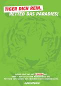 Print ad # 342071 for Greenpeace Poster contest 2014: Campaign for the protection of the Sumatra Tiger contest