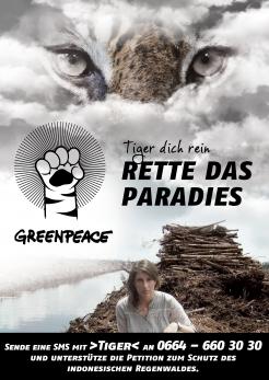Print-Anzeige  # 350421 für Greenpeace Plakat-Wettbewerb 2014: Sujet für Plakat Kampagne zum Schutz des Sumatra Tigers Wettbewerb