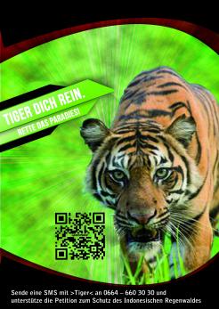 Print ad # 342938 for Greenpeace Poster contest 2014: Campaign for the protection of the Sumatra Tiger contest
