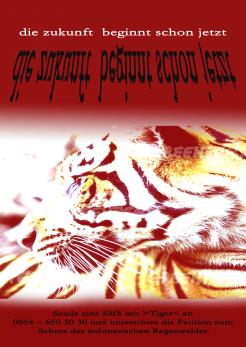 Print-Anzeige  # 346291 für Greenpeace Plakat-Wettbewerb 2014: Sujet für Plakat Kampagne zum Schutz des Sumatra Tigers Wettbewerb