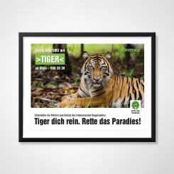 Print-Anzeige  # 350728 für Greenpeace Plakat-Wettbewerb 2014: Sujet für Plakat Kampagne zum Schutz des Sumatra Tigers Wettbewerb
