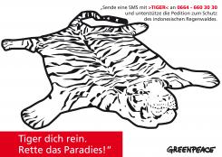Print-Anzeige  # 350788 für Greenpeace Plakat-Wettbewerb 2014: Sujet für Plakat Kampagne zum Schutz des Sumatra Tigers Wettbewerb