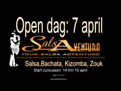 Advertentie, Print # 171046 voor Poster, flyer en website header Salsa dansschool! | Start dansseizoen en open dag in april wedstrijd