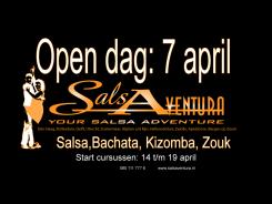 Advertentie, Print # 171083 voor Poster, flyer en website header Salsa dansschool! | Start dansseizoen en open dag in april wedstrijd