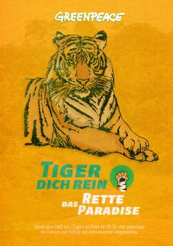 Print-Anzeige  # 348143 für Greenpeace Plakat-Wettbewerb 2014: Sujet für Plakat Kampagne zum Schutz des Sumatra Tigers Wettbewerb