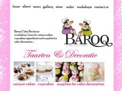 Website design # 153999 voor website voor Baroq Cakeboutique wedstrijd