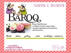 Website design # 154002 voor website voor Baroq Cakeboutique wedstrijd