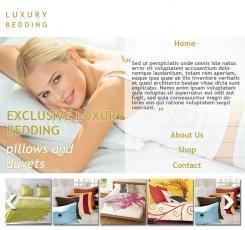 Website design # 97823 for Exclusive Luxury Bedding - Pillows and Duvets contest
