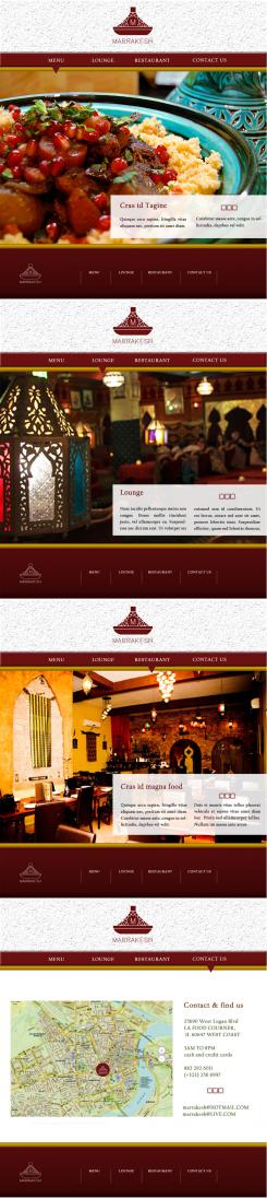 Webpage design # 441716 for Ontwerp nieuw logo & website in arabische oosterse sferen voor marokkaans eethuis & lounge contest