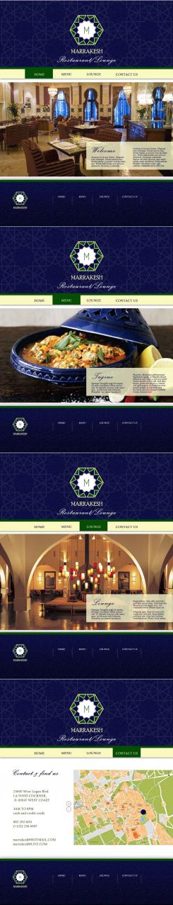 Webpage design # 442026 for Ontwerp nieuw logo & website in arabische oosterse sferen voor marokkaans eethuis & lounge contest