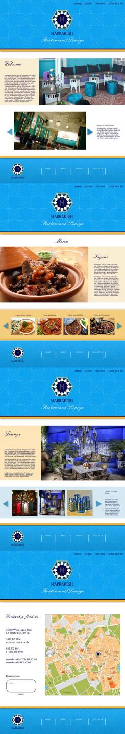 Webpage design # 442157 for Ontwerp nieuw logo & website in arabische oosterse sferen voor marokkaans eethuis & lounge contest