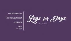 Business card # 586925 for New Logo and Business Card Design for printed leggings contest