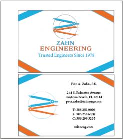 Business card # 582007 for Engineering firm looking for cool, professional business card design contest