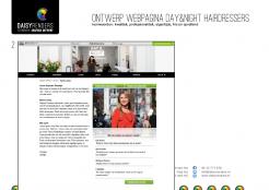 Webpagina design # 216592 voor De coolste kappers van Amsterdam willen zichzelf beter presenteren. Wie ontwerpt deze pagina? wedstrijd