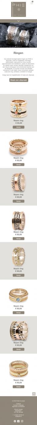 Webpagina design # 848256 voor Ontwerp nieuwe website voor luxe handgemaakte sieraden wedstrijd