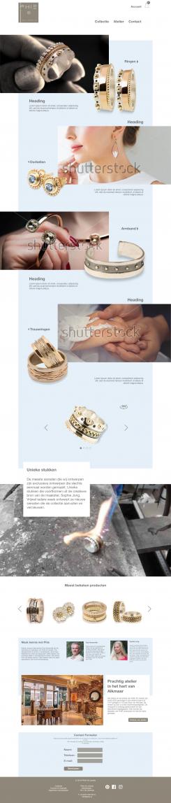 Webpagina design # 850195 voor Ontwerp nieuwe website voor luxe handgemaakte sieraden wedstrijd