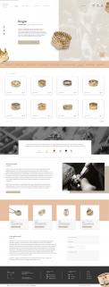 Webpagina design # 856410 voor Ontwerp nieuwe website voor luxe handgemaakte sieraden wedstrijd