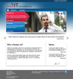 Webpagina design # 14358 voor Wiskie IT Consultancy wedstrijd