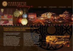Webpagina design # 438483 voor Ontwerp nieuw logo & website in arabische oosterse sferen voor marokkaans eethuis & lounge wedstrijd