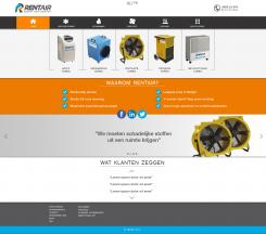 Webpage design # 326858 for New grafic design homepage www.rentair.be contest