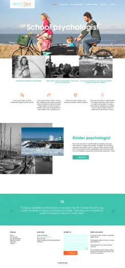 Webpage design # 882950 for Website for a school psychologist in The Hague contest