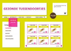 Webpagina design # 20727 voor Gezonde Tussendoortjes wedstrijd