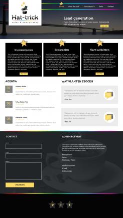 Webpagina design # 445260 voor Ontwerp een (sportief) zakelijk (B2B!) design voor Hat-trick Sales & Consultancy! wedstrijd