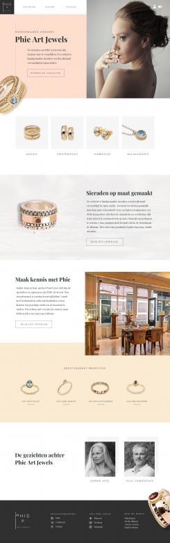 Webpagina design # 854998 voor Ontwerp nieuwe website voor luxe handgemaakte sieraden wedstrijd