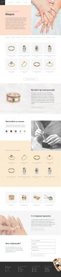 Webpagina design # 854999 voor Ontwerp nieuwe website voor luxe handgemaakte sieraden wedstrijd