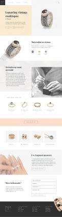 Webpagina design # 855000 voor Ontwerp nieuwe website voor luxe handgemaakte sieraden wedstrijd