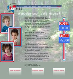 Webpagina design # 18513 voor PieterpadvoorMSS (site voor goede doel!) wedstrijd