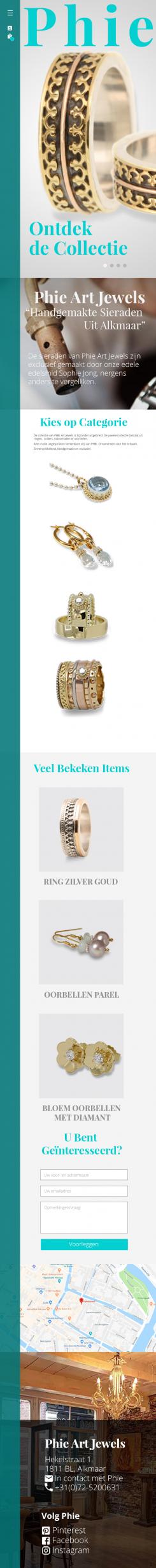 Webpagina design # 852557 voor Ontwerp nieuwe website voor luxe handgemaakte sieraden wedstrijd