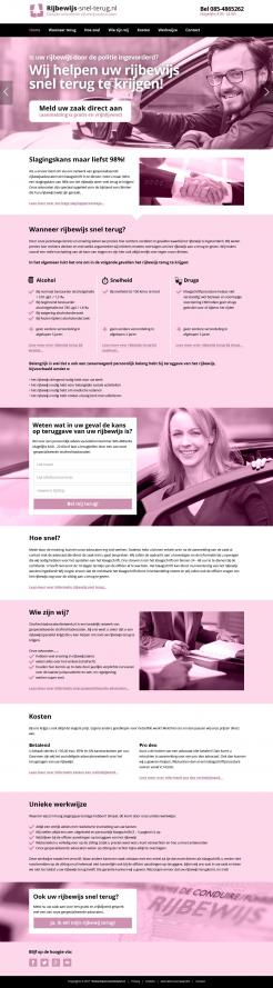 Website design # 759433 voor Nieuwe homepage voor rijbewijs-snel-terug.nl wedstrijd