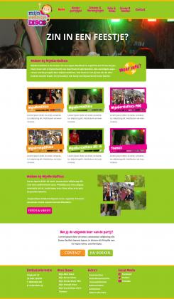 Website design # 381828 for Let the Kids Dance, MijnEersteDisco.nl (MyFirstDisco.nl) contest