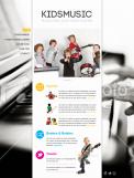 Website design # 100929 voor Top kwaliteit muziekles voor jonge kinderen wedstrijd