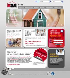 Website design # 74500 voor Website design voor Imsafe (woonhuis) beveiliging wedstrijd