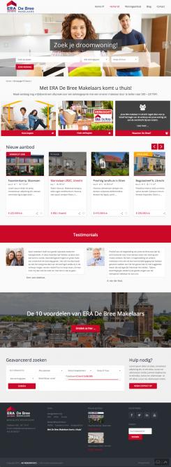 Website design # 597317 voor Creeer een persoonlijk en zakelijke moderne vastgoedwebsite voor De Utrechtse Makelaar. wedstrijd