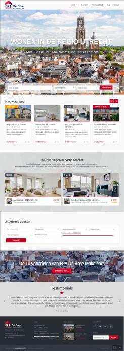 Website design # 598439 voor Creeer een persoonlijk en zakelijke moderne vastgoedwebsite voor De Utrechtse Makelaar. wedstrijd