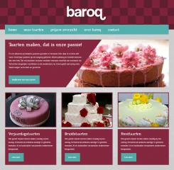 Website design # 151906 voor taartdecoratie barokstijl  wedstrijd