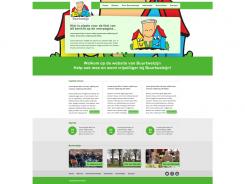 Website design # 294359 voor Ontwerp een vrolijke en kleurrijke website voor een buurt wedstrijd
