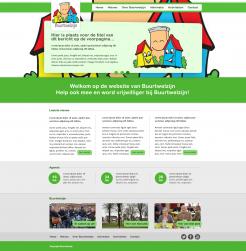 Website design # 294363 voor Ontwerp een vrolijke en kleurrijke website voor een buurt wedstrijd