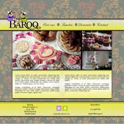 Website design # 152647 voor taartdecoratie barokstijl  wedstrijd