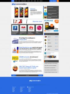 Website design # 161440 voor Nieuw uiterlijk voor grootste Android-website van NL en BE wedstrijd