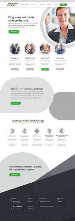 Website design # 950108 for Redesign of an existing website of a payroll company contest