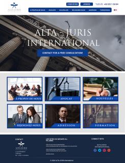 Website design # 1027875 for new web site ALTA JURIS INTERNATIONAL www altajuris com contest