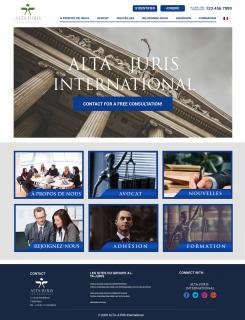 Website design # 1026985 for new web site ALTA JURIS INTERNATIONAL www altajuris com contest